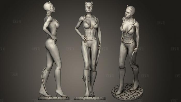 Catwoman stl model for CNC